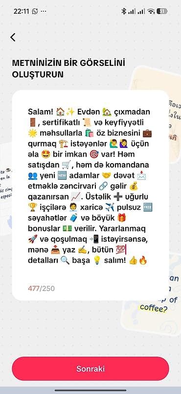 Homm Life Azerbaijan – şəbəkə marketinqi üzrə imkan - Evdən çıxmadan lalafo.az -da Homm Life Azerbaijan – şəbəkə marketinqi üzrə imkan - Evdən çıxmadan