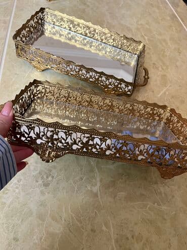 Tort və şiriniyyat qabı, rəng - Qızılı, Metal, Türkiyə lalafo.az -da Tort və şiriniyyat qabı, rəng - Qızılı, Metal, Türkiyə