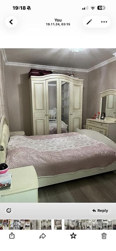 Yataq otağı mebel dəsti - Klassik üslubda krem rəngli dəst - 2 lalafo.az -da Yataq otağı mebel dəsti - Klassik üslubda krem rəngli dəst - 2