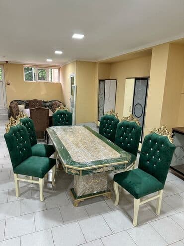 Qonaq otağı üçün, Yeni, Açılmayan, Oval masa, 6 stul lalafo.az -da Qonaq otağı üçün, Yeni, Açılmayan, Oval masa, 6 stul