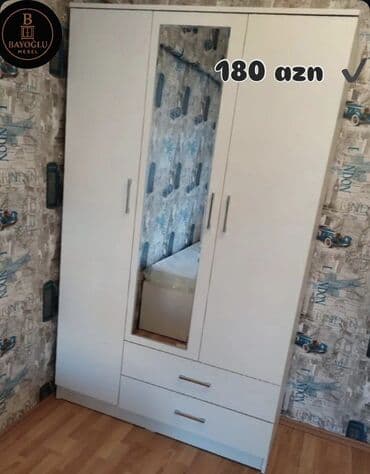 Yeni, Açılan, 3 qapılı Düz dolab, Qarderob, paltar dolabı, Azərbaycan lalafo.az -da Yeni, Açılan, 3 qapılı Düz dolab, Qarderob, paltar dolabı, Azərbaycan