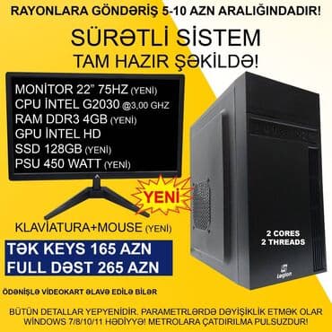 Masaüstü Kompüter "Legion H61 1155 Pentium G2030” ⭐Tək Sistem Bloku – lalafo.az -da Masaüstü Kompüter "Legion H61 1155 Pentium G2030” ⭐Tək Sistem Bloku –