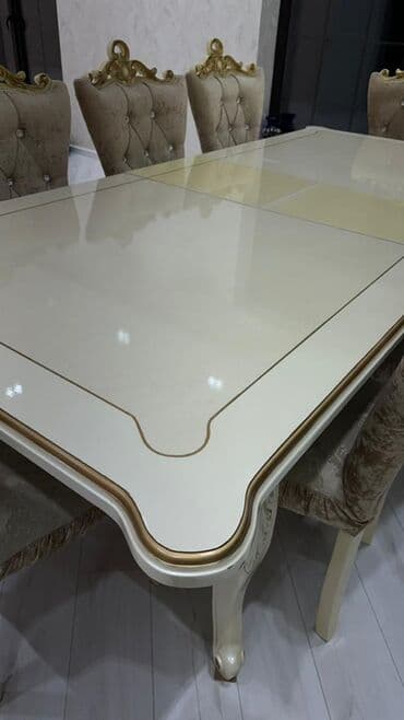 Qonaq otağı üçün, Açılmayan, Dördbucaq masa, 8 stul lalafo.az -da Qonaq otağı üçün, Açılmayan, Dördbucaq masa, 8 stul