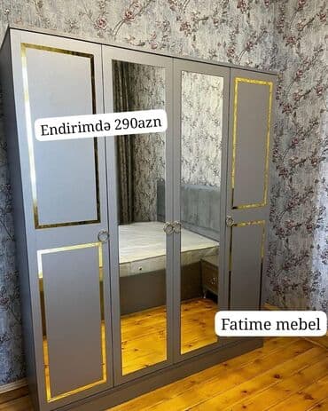 Yeni, Açılan, 4 qapılı Düz dolab, Qarderob, paltar dolabı lalafo.az -da Yeni, Açılan, 4 qapılı Düz dolab, Qarderob, paltar dolabı