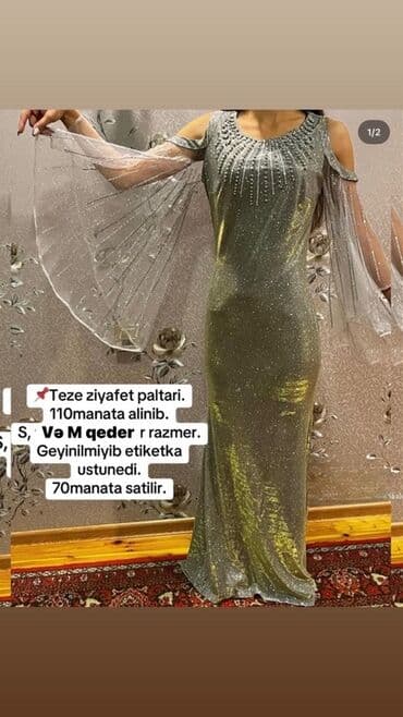 Ziyafət paltarı - Rəng: gümüşü-metallik, parıltılı - Model: soyuq lalafo.az -da Ziyafət paltarı - Rəng: gümüşü-metallik, parıltılı - Model: soyuq