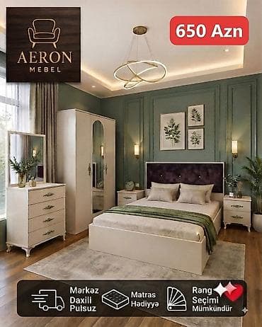 Yataq otağı dəsti – Aeron Mebel Qiymət: 650 AZN (şəkildə göstərildiyi lalafo.az -da Yataq otağı dəsti – Aeron Mebel Qiymət: 650 AZN (şəkildə göstərildiyi