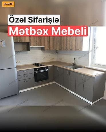 Özəl sifarişlə mətbəx mebeli - Layihələndirmə: Məkana uyğun ölçülərlə lalafo.az -da Özəl sifarişlə mətbəx mebeli - Layihələndirmə: Məkana uyğun ölçülərlə