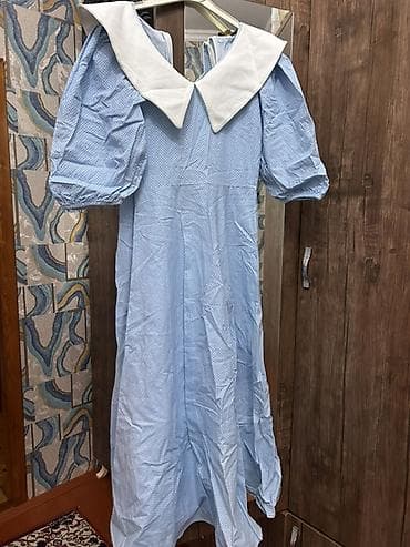 Məhsul: Mavi uzun don - Rəng: Açıq mavi, xırda ağ nöqtəli naxış - lalafo.az -da Məhsul: Mavi uzun don - Rəng: Açıq mavi, xırda ağ nöqtəli naxış -