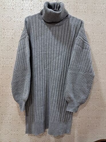 Boz rəngli trikotaj tunik/sviter lalafo.az -da Boz rəngli trikotaj tunik/sviter