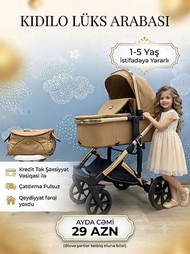 KIDILO lüks uşaq arabası - 1–5 yaş üçün istifadəyə yararlı - Rahat lalafo.az -da KIDILO lüks uşaq arabası - 1–5 yaş üçün istifadəyə yararlı - Rahat