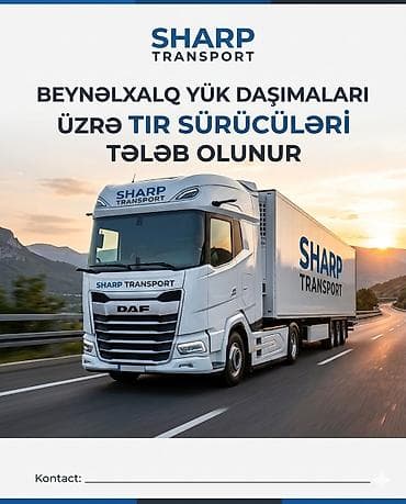 BEYNƏLXALQ YÜK DAŞIMALARI ÜZRƏ TIR SÜRÜCÜLƏRİ TƏLƏB OLUNUR Beynəlxalq lalafo.az -da BEYNƏLXALQ YÜK DAŞIMALARI ÜZRƏ TIR SÜRÜCÜLƏRİ TƏLƏB OLUNUR Beynəlxalq