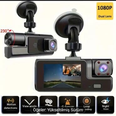 1080p Full HD ikili linzalı avtomobil DVR kamerasi Xüsusiyyətlər: - lalafo.az -da 1080p Full HD ikili linzalı avtomobil DVR kamerasi Xüsusiyyətlər: -