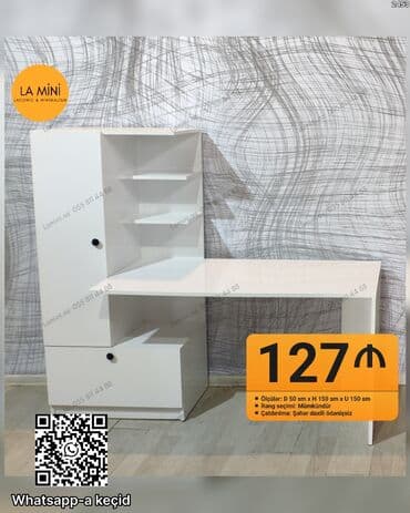 LA MİNi – lakonik və minimal dizaynlı iş masası və rəfli şkaf lalafo.az -da LA MİNi – lakonik və minimal dizaynlı iş masası və rəfli şkaf