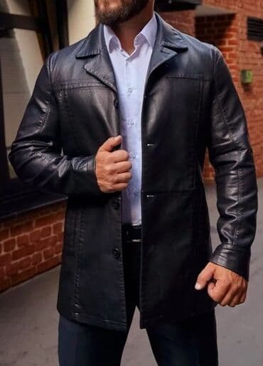 Brand Ramzotti Kişi dəri gödəkçəsi – qara rəngdə, Klassik ofis lalafo.az -da Brand Ramzotti Kişi dəri gödəkçəsi – qara rəngdə, Klassik ofis