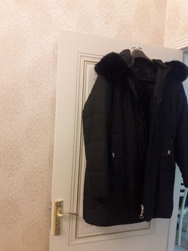 Qara rəngli qadın qış paltosu (parkası) - Uzun model, isti qalın lalafo.az -da Qara rəngli qadın qış paltosu (parkası) - Uzun model, isti qalın