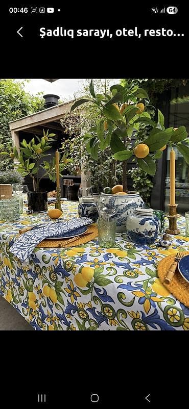 Masa örtükləri – restoran, otel, şadlıq sarayı və ev məclisləri üçün lalafo.az -da Masa örtükləri – restoran, otel, şadlıq sarayı və ev məclisləri üçün