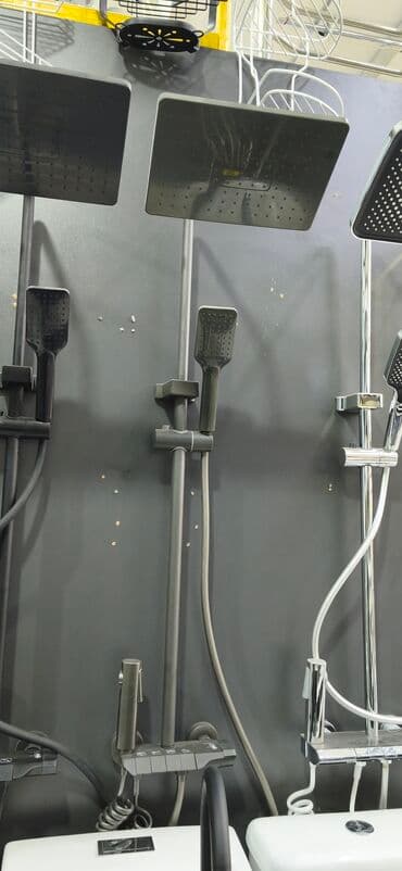 Məhsul: Duş sistemi (üst yağış duşu + əl duşu) - Rəng: qrafit/qara lalafo.az -da Məhsul: Duş sistemi (üst yağış duşu + əl duşu) - Rəng: qrafit/qara