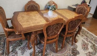 Qonaq otağı üçün, İşlənmiş, 6 stul lalafo.az -da Qonaq otağı üçün, İşlənmiş, 6 stul
