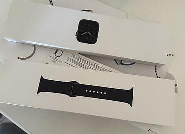 Apple Watch SE – 44mm, Space Gray Alüminium korpus, Black Sport Band at lalafo.az Apple Watch SE – 44mm, Space Gray Alüminium korpus, Black Sport Band