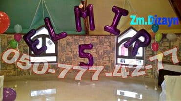 Праздничные украшения: Şar dekoru və rəqəm şar kompozisiyaları Tədbirlər üçün peşəkar şar at lalafo.az — 10 Праздничные украшения: Şar dekoru və rəqəm şar kompozisiyaları Tədbirlər üçün peşəkar şar — 10