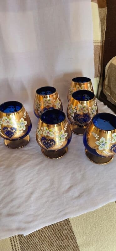 Qədəhlər, rəng - Qızılı, Şüşə lalafo.az -da Qədəhlər, rəng - Qızılı, Şüşə