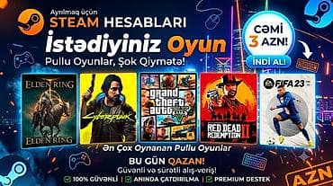 🎮 GameSSatış Təqdim Edir: İstənilən Pullu Steam Oyunu Cəmi 3 AZN! at lalafo.az 🎮 GameSSatış Təqdim Edir: İstənilən Pullu Steam Oyunu Cəmi 3 AZN!
