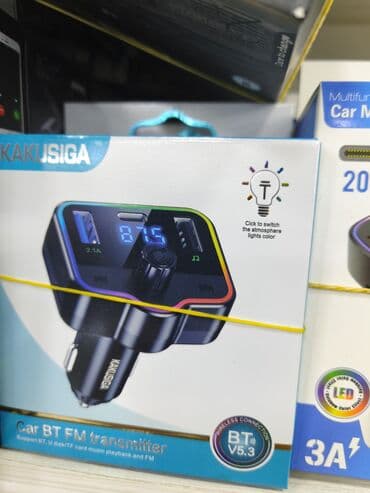 KAKUSIGA avtomobil BT FM ötürücüsü - Bluetooth 5.3 dəstəyi: telefonla lalafo.az -da KAKUSIGA avtomobil BT FM ötürücüsü - Bluetooth 5.3 dəstəyi: telefonla