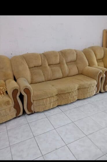 İşlənmiş, Di̇van-kravat, 2 kreslo, Bazalı, Açılan lalafo.az -da İşlənmiş, Di̇van-kravat, 2 kreslo, Bazalı, Açılan