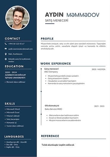 CV hazirlanmasi / Resume / is ucun CV - 5 AZN Is ucun seliqeli CV lalafo.az -da CV hazirlanmasi / Resume / is ucun CV - 5 AZN Is ucun seliqeli CV