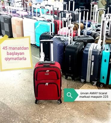 Çamadanlar 45 manatdan başlayan qiymətlərlə Ünvan AMAY ticarət mərkəzi lalafo.az -da Çamadanlar 45 manatdan başlayan qiymətlərlə Ünvan AMAY ticarət mərkəzi