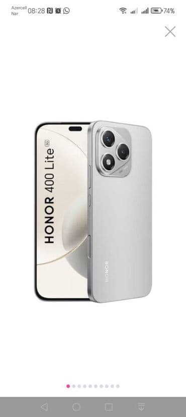 Honor 400 Lite, 256 GB, rəng - Boz lalafo.az -da Honor 400 Lite, 256 GB, rəng - Boz