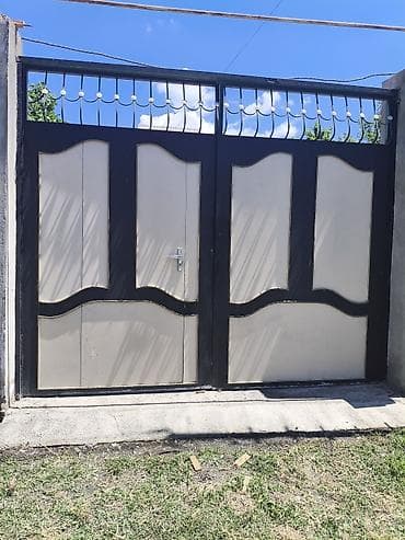 Metalkonstruksiya darvaza - İkiqanadlı giriş darvazası, yuxarı lalafo.az -da Metalkonstruksiya darvaza - İkiqanadlı giriş darvazası, yuxarı