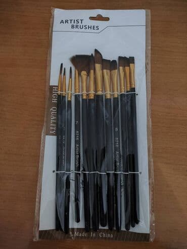 Бумага: Peşəkar fırça dəsti 12 ədəddən ibarət lazım olan hər cür başlıqlı at lalafo.az — 1 Бумага: Peşəkar fırça dəsti 12 ədəddən ibarət lazım olan hər cür başlıqlı — 1