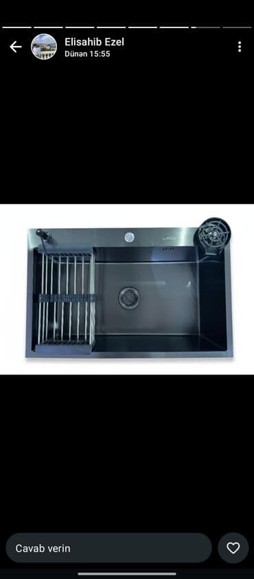 Unitaz baçokları: Kvadrat Mətbəx çanağı, Paslanmaz polad lalafo.az -da — 2 Unitaz baçokları: Kvadrat Mətbəx çanağı, Paslanmaz polad — 2