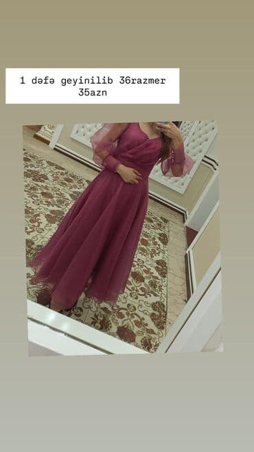 1 dəfə geyinilib 36 razmer 35Azn lalafo.az -da 1 dəfə geyinilib 36 razmer 35Azn