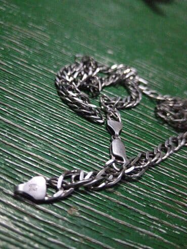 Gümüş rəngli metal zəncir boyunbağı - Material: metal ərinti, gümüş lalafo.az -da Gümüş rəngli metal zəncir boyunbağı - Material: metal ərinti, gümüş