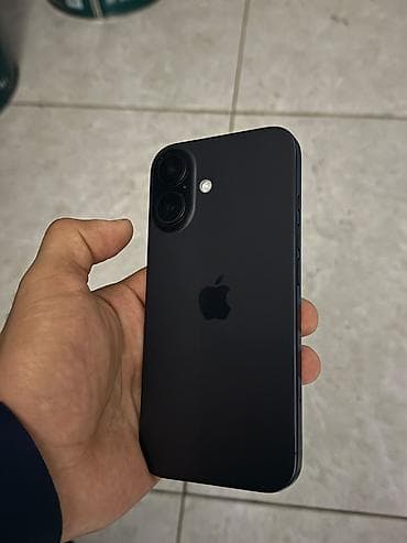 IPhone 16, Qara, Face ID lalafo.az -da IPhone 16, Qara, Face ID
