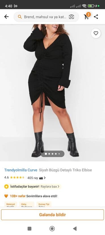 Gündəlik don, Midi, Trendyolmilla, 3XL lalafo.az -da Gündəlik don, Midi, Trendyolmilla, 3XL