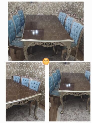 Qonaq otağı üçün, İşlənmiş, Açılan, Kvadrat masa, 6 stul lalafo.az -da Qonaq otağı üçün, İşlənmiş, Açılan, Kvadrat masa, 6 stul