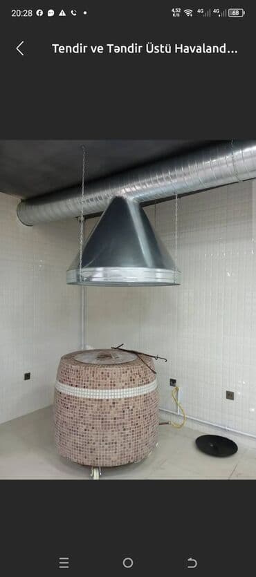 Təndir və təndir üstü havalandırma sistemi - Dairəvi formalı, mozaika lalafo.az -da Təndir və təndir üstü havalandırma sistemi - Dairəvi formalı, mozaika