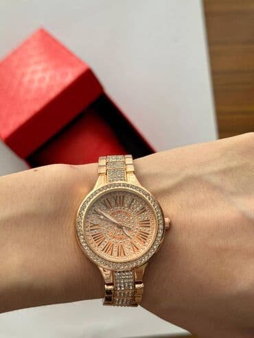 Qadın qol saatı – rose gold rəngli, daş işləməli - Korpus: dairəvi lalafo.az -da Qadın qol saatı – rose gold rəngli, daş işləməli - Korpus: dairəvi