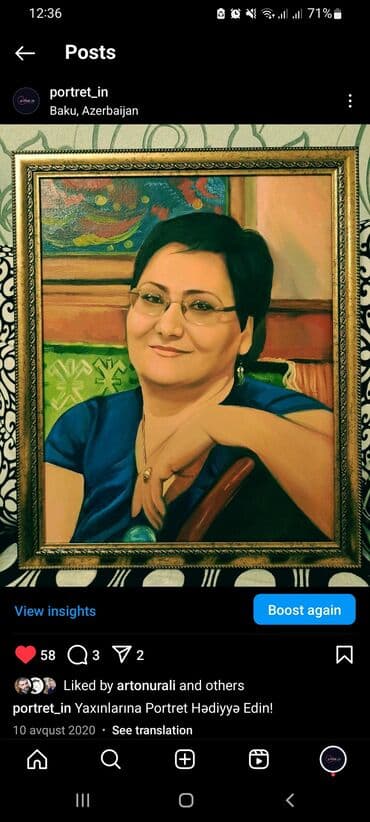 Sifarişlə əl işləri | Rəsm əsərləri, portretlər lalafo.az -da Sifarişlə əl işləri | Rəsm əsərləri, portretlər