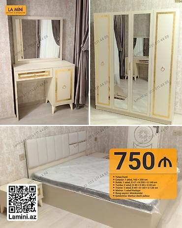 Yataq Dəsti – La Mini (Laconic & Minimalism) Komplektə daxildir at lalafo.az Yataq Dəsti – La Mini (Laconic & Minimalism) Komplektə daxildir