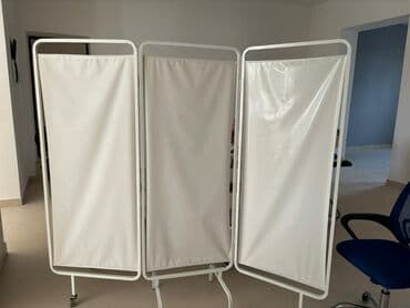 Tibbi paravan – 3 bölməli, təkərli - Rəng: ağ - Karkas: metal, möhkəm lalafo.az -da Tibbi paravan – 3 bölməli, təkərli - Rəng: ağ - Karkas: metal, möhkəm