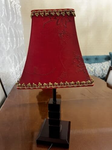 2 ədəd Masaüstü dekorativ lampa, yenidir. - Klassik dizayn: qırmızı lalafo.az -da 2 ədəd Masaüstü dekorativ lampa, yenidir. - Klassik dizayn: qırmızı