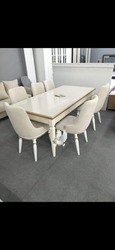 Qonaq otağı üçün, Yeni, Dördbucaq masa, 6 stul lalafo.az -da Qonaq otağı üçün, Yeni, Dördbucaq masa, 6 stul
