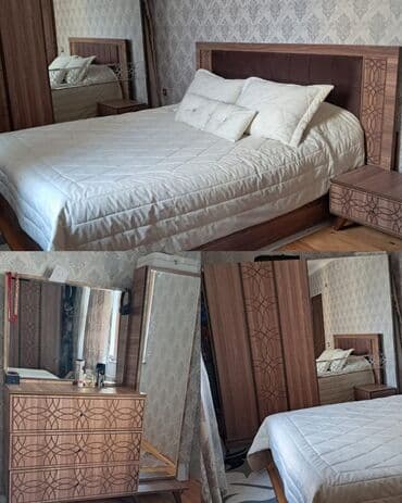 Yataq otağı dəsti – taxta dizaynlı, dekorativ oyma naxışlı Komplekt lalafo.az -da Yataq otağı dəsti – taxta dizaynlı, dekorativ oyma naxışlı Komplekt