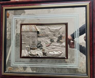 Dekorativ relyef tablo dəsti Italiya iki ədəd, gümüş örtüklü, biri 180 lalafo.az -da Dekorativ relyef tablo dəsti Italiya iki ədəd, gümüş örtüklü, biri 180