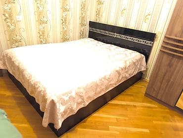 Двуспальная кровать, Без матраса, Без выдвижных ящиков at lalafo.az Двуспальная кровать, Без матраса, Без выдвижных ящиков