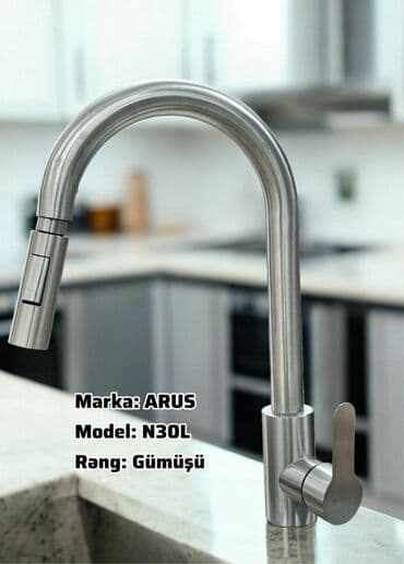 ARUS N30L mətbəx qarışdırıcısı - Rəng: gümüşü (fırçalanmış metal lalafo.az -da ARUS N30L mətbəx qarışdırıcısı - Rəng: gümüşü (fırçalanmış metal